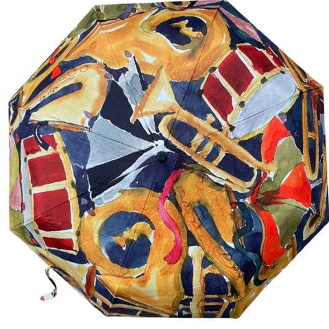 Fest Umbrella with UV Protection, Art by Kathy Schorr