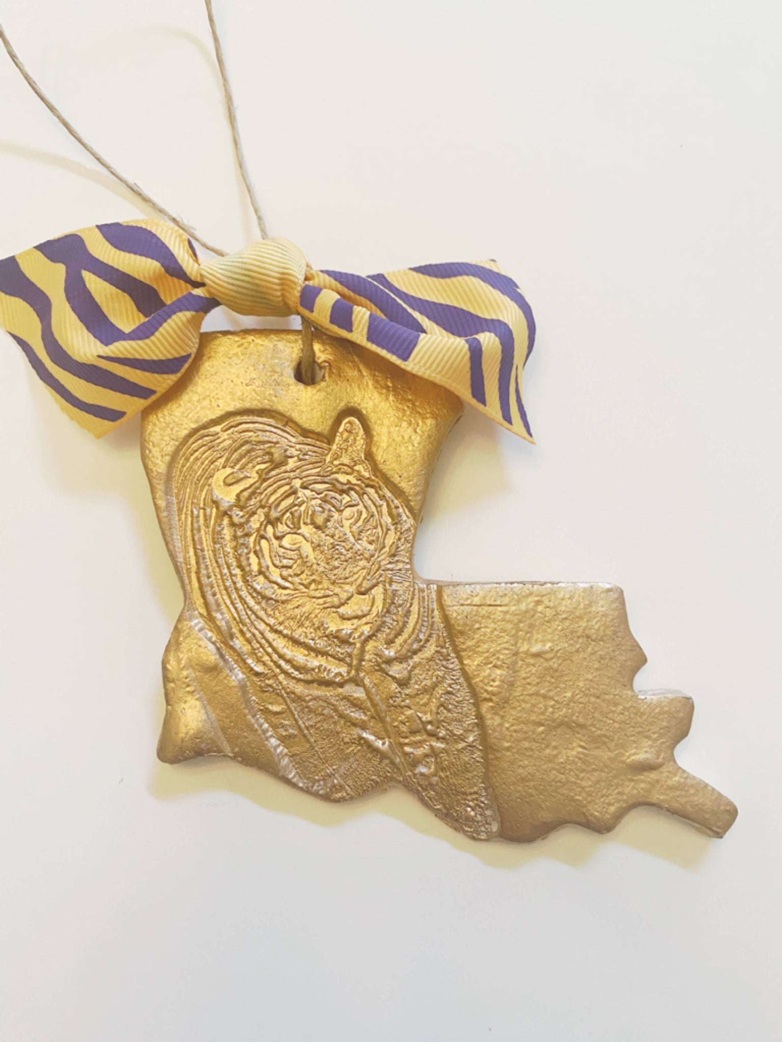 Louisiana Tiger Gilded Ornament