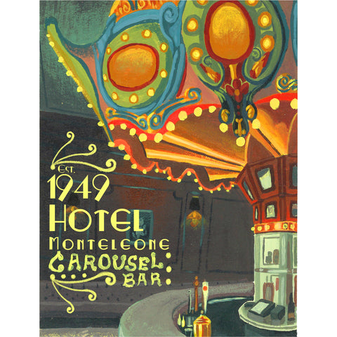 Carousel Bar Hotel Monteleone New Orleans Art Print