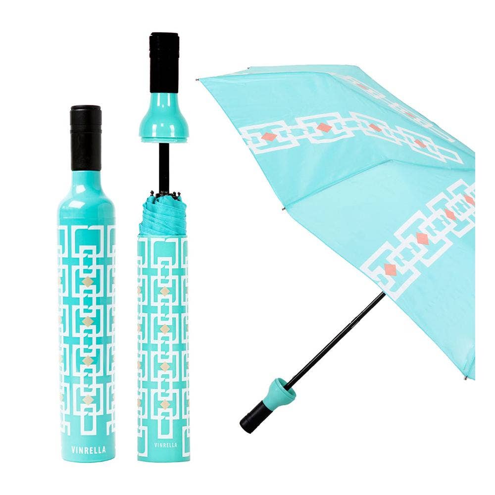 Vintage Turquoise Bottle Umbrella