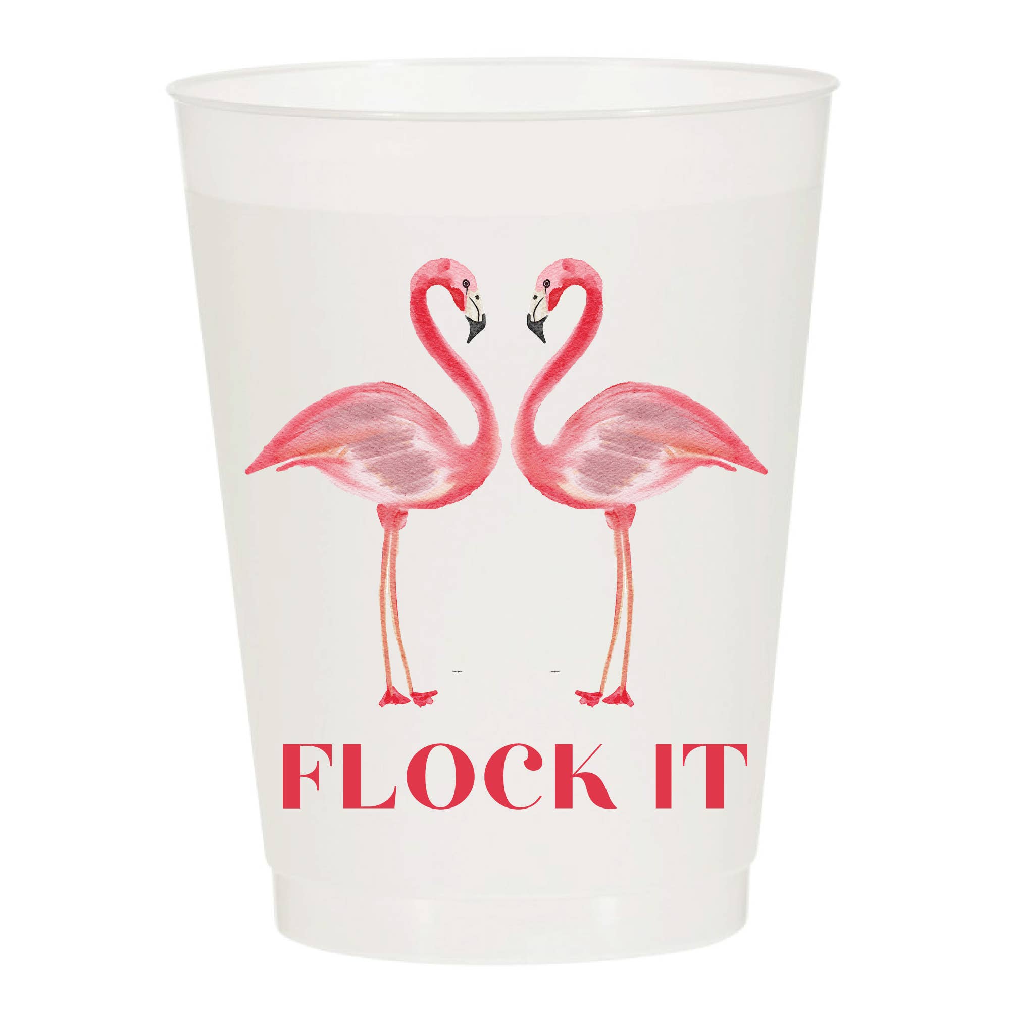 Flock It Flamingo - Reusable Cups - Set of 10