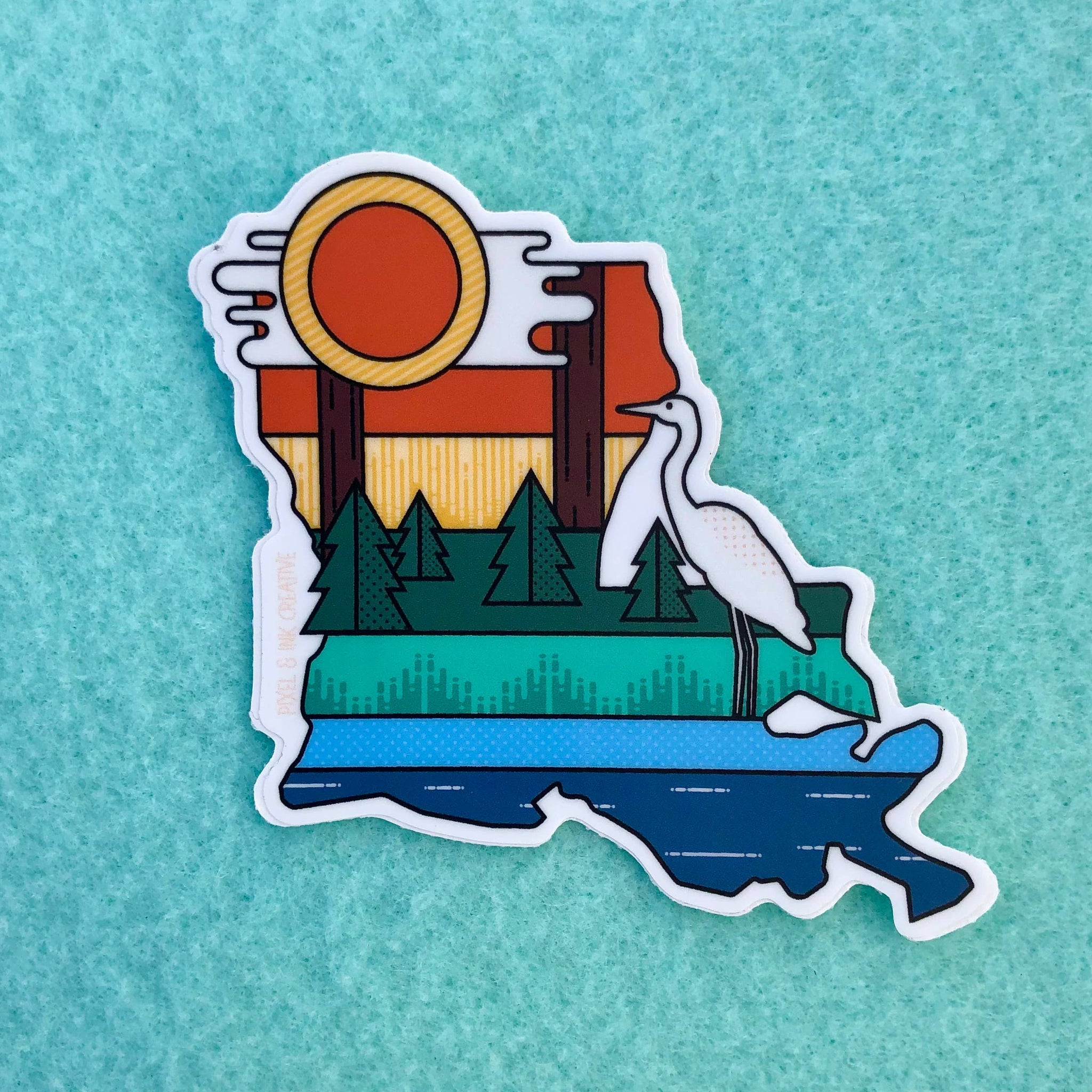 Louisiana Layers Sticker
