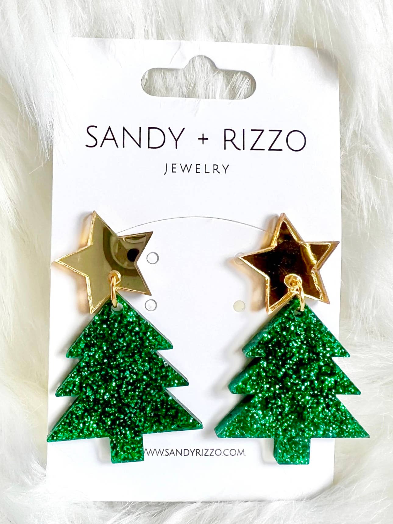 Green Christmas Tree Gold Topper