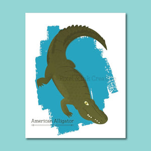 Alligator 8x10 Art Print
