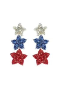 Patriotic Stars USA Earrings