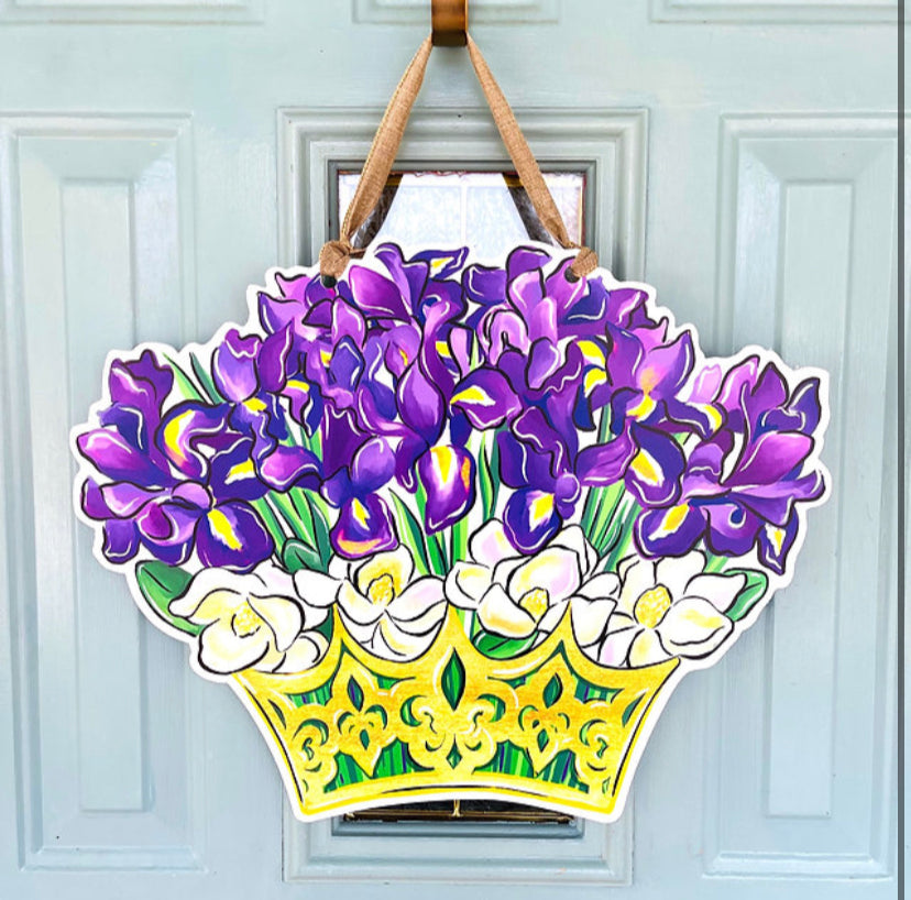 Floral Crown Door Hanger