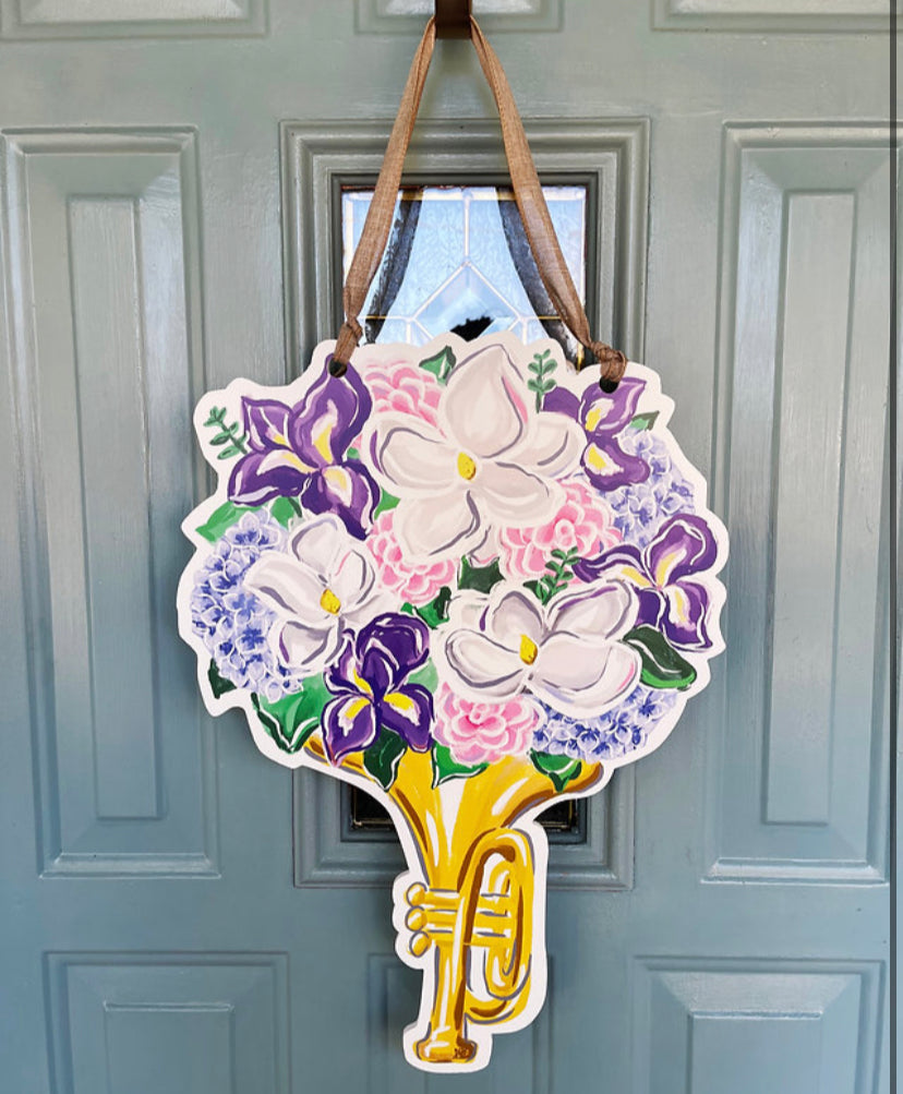 Jazz Bouquet Door Hanger