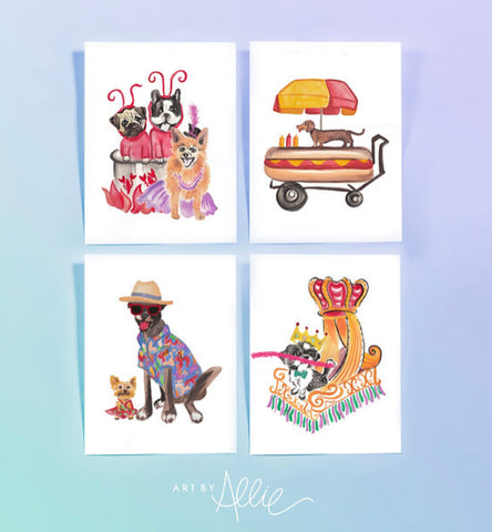 Nola Dogs Card Set