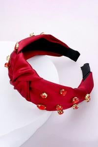 Red Rhinestone Knot headband