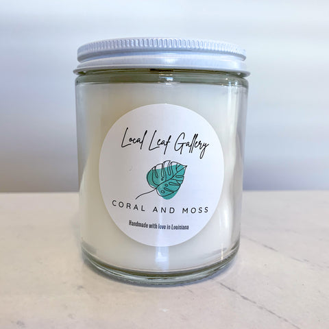 Local Leaf Gallery 7oz Wooden Wick Candle