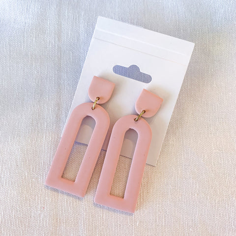 Blush Everyday Archway clay Earrings